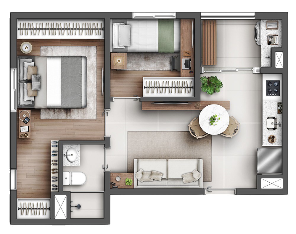 Apartamento, 2 quartos, 35 m² - Foto 31