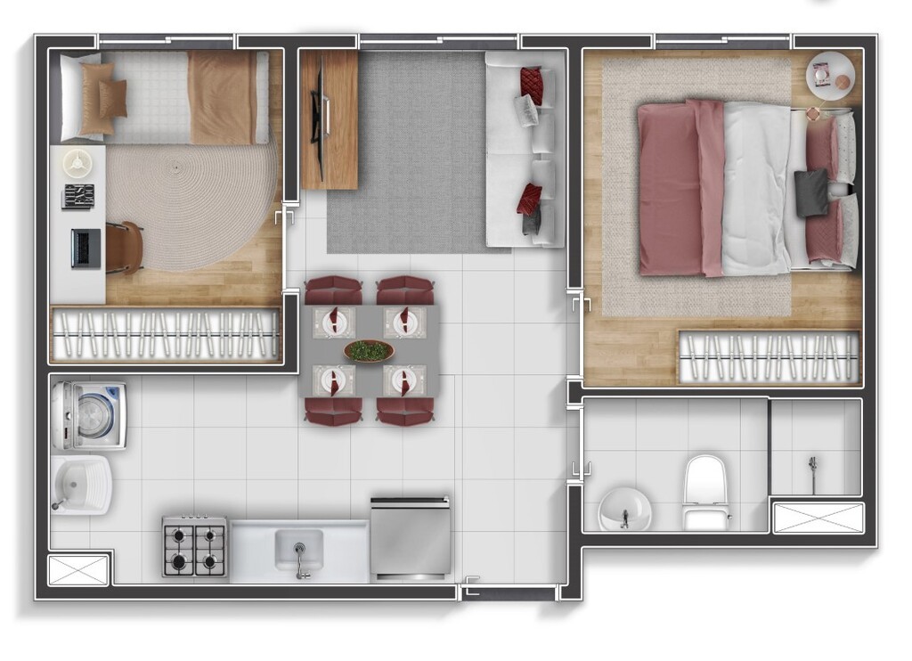 Apartamento, 2 quartos, 33 m² - Foto 19