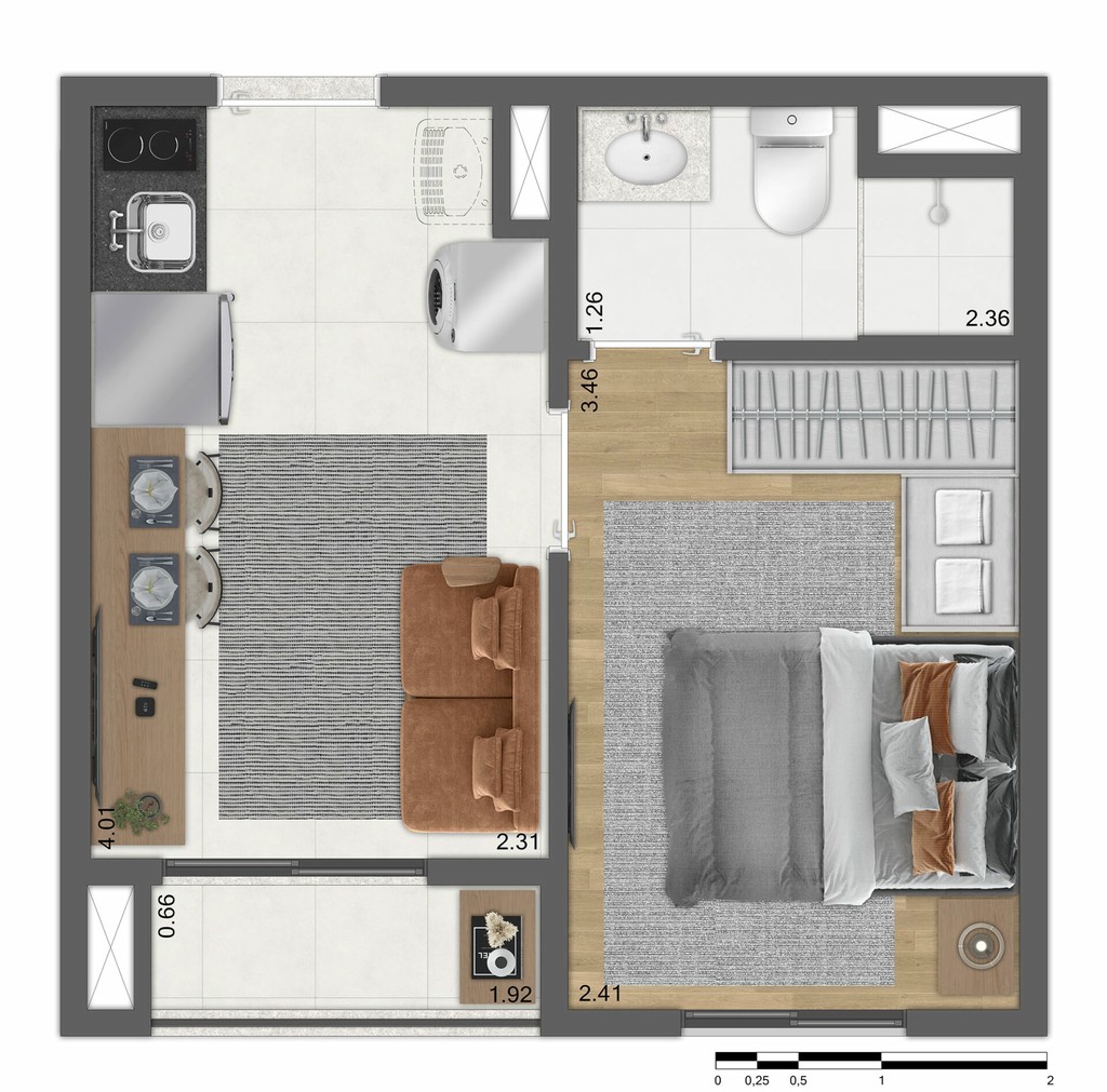 Apartamento, 1 quarto, 26 m² - Foto 20