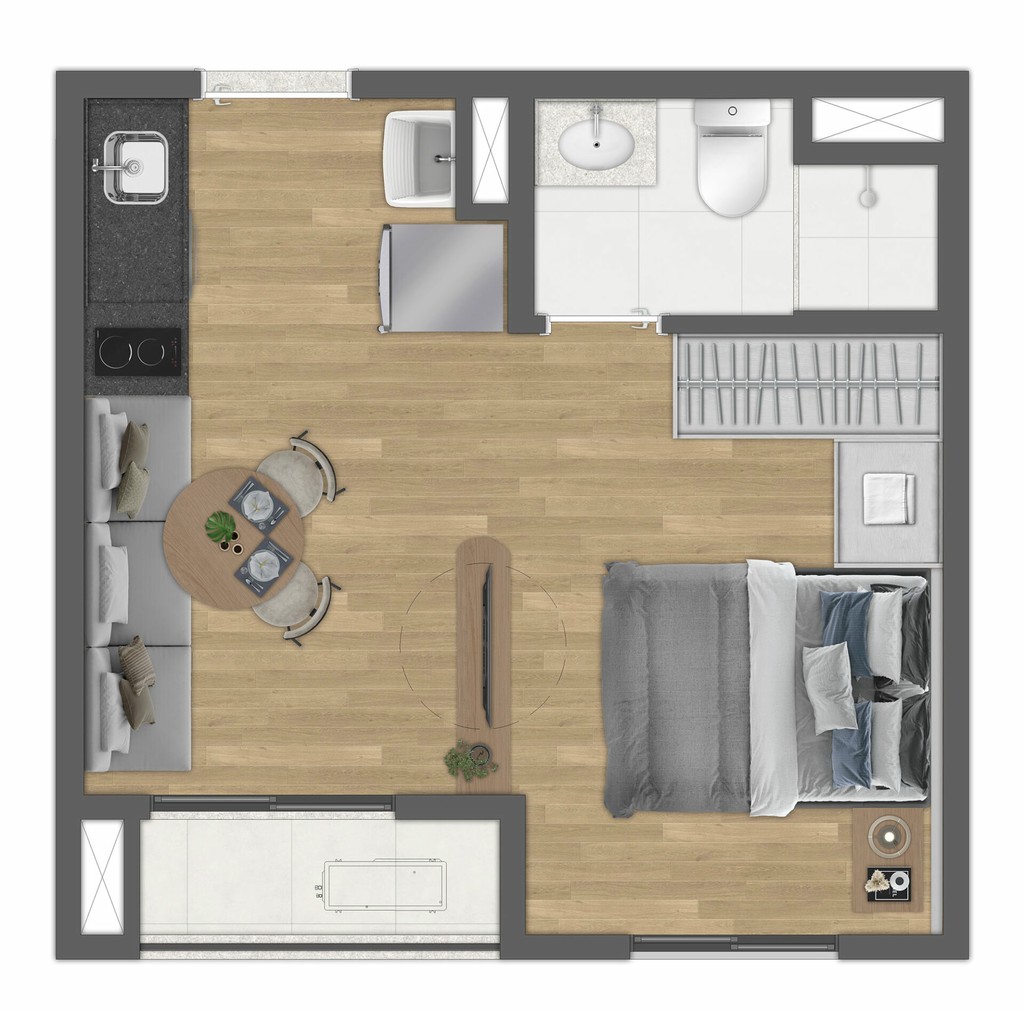 Apartamento, 1 quarto, 26 m² - Foto 21