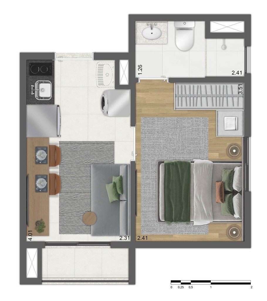 Apartamento, 1 quarto, 26 m² - Foto 22