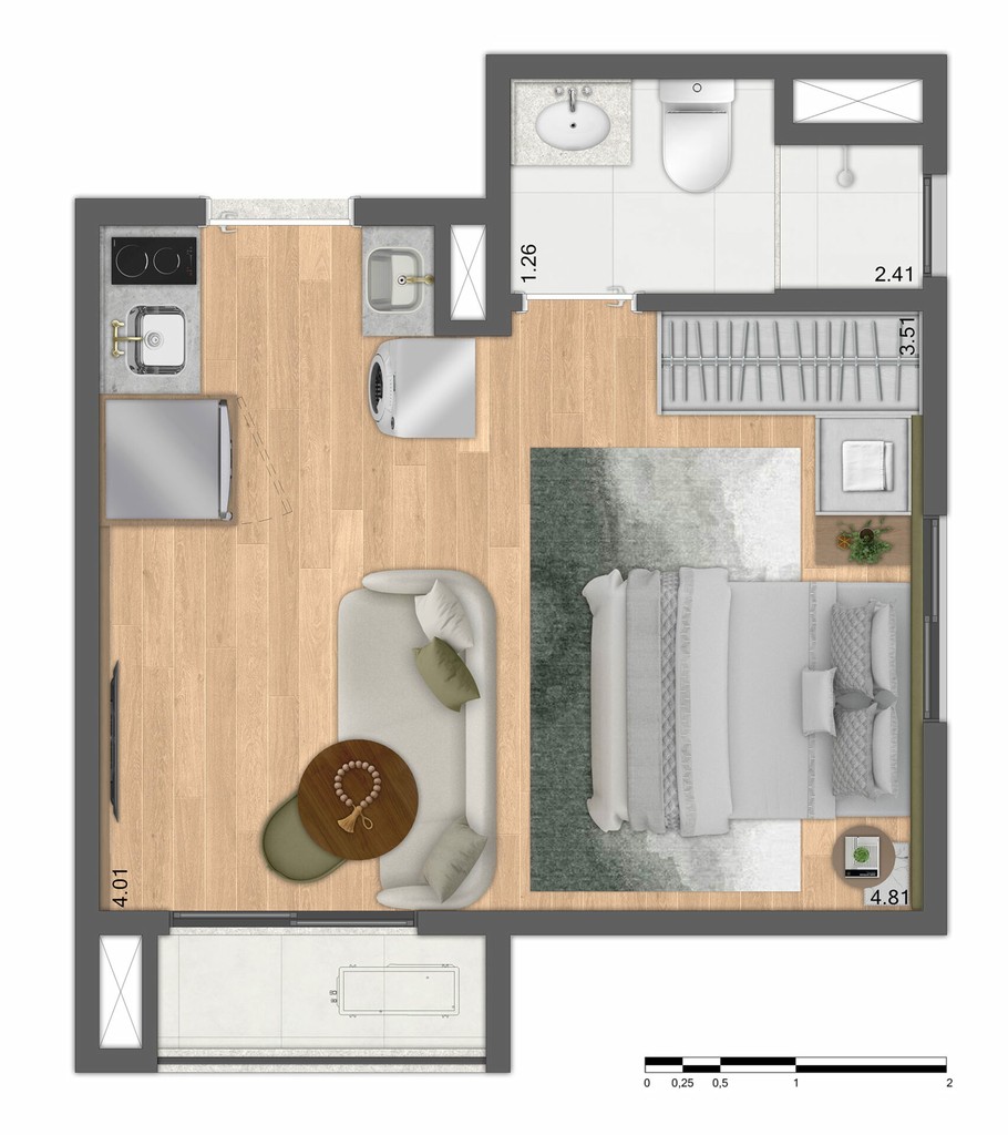 Apartamento, 1 quarto, 26 m² - Foto 23