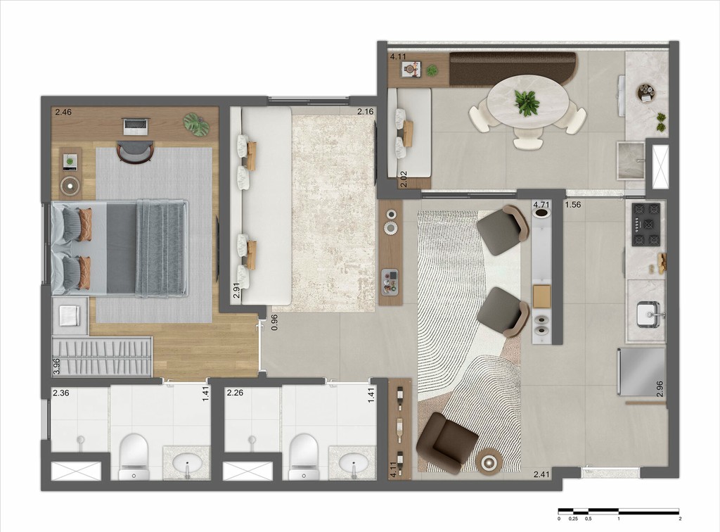 Apartamento, 1 quarto, 26 m² - Foto 25