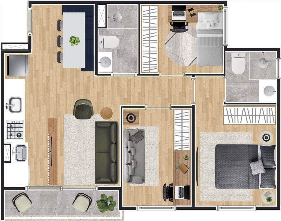 Apartamento, 2 quartos, 41 m² - Foto 21