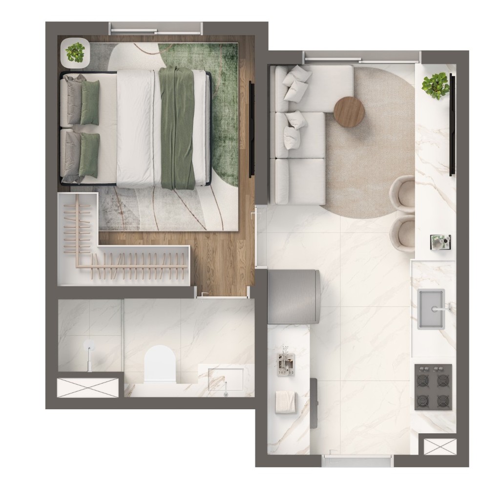 Apartamento, 2 quartos, 34 m² - Foto 19