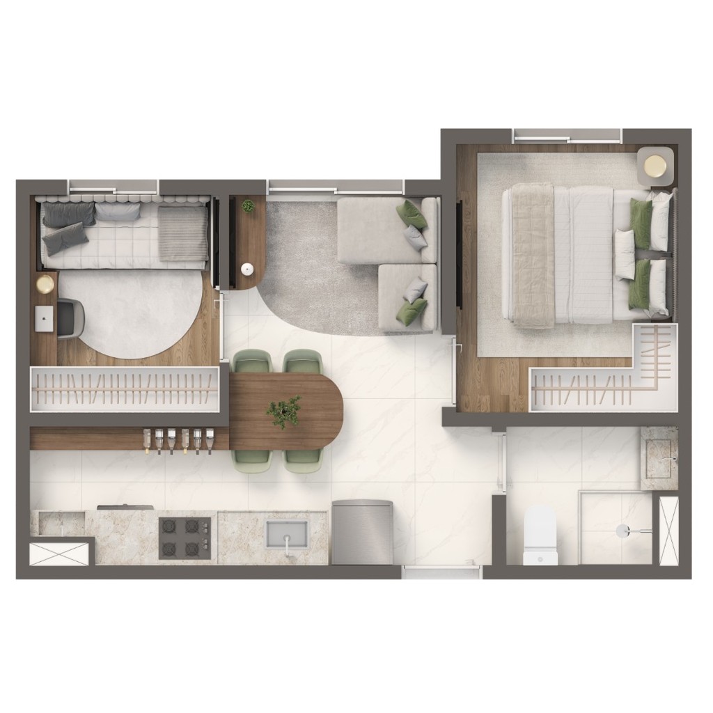 Apartamento, 2 quartos, 34 m² - Foto 21