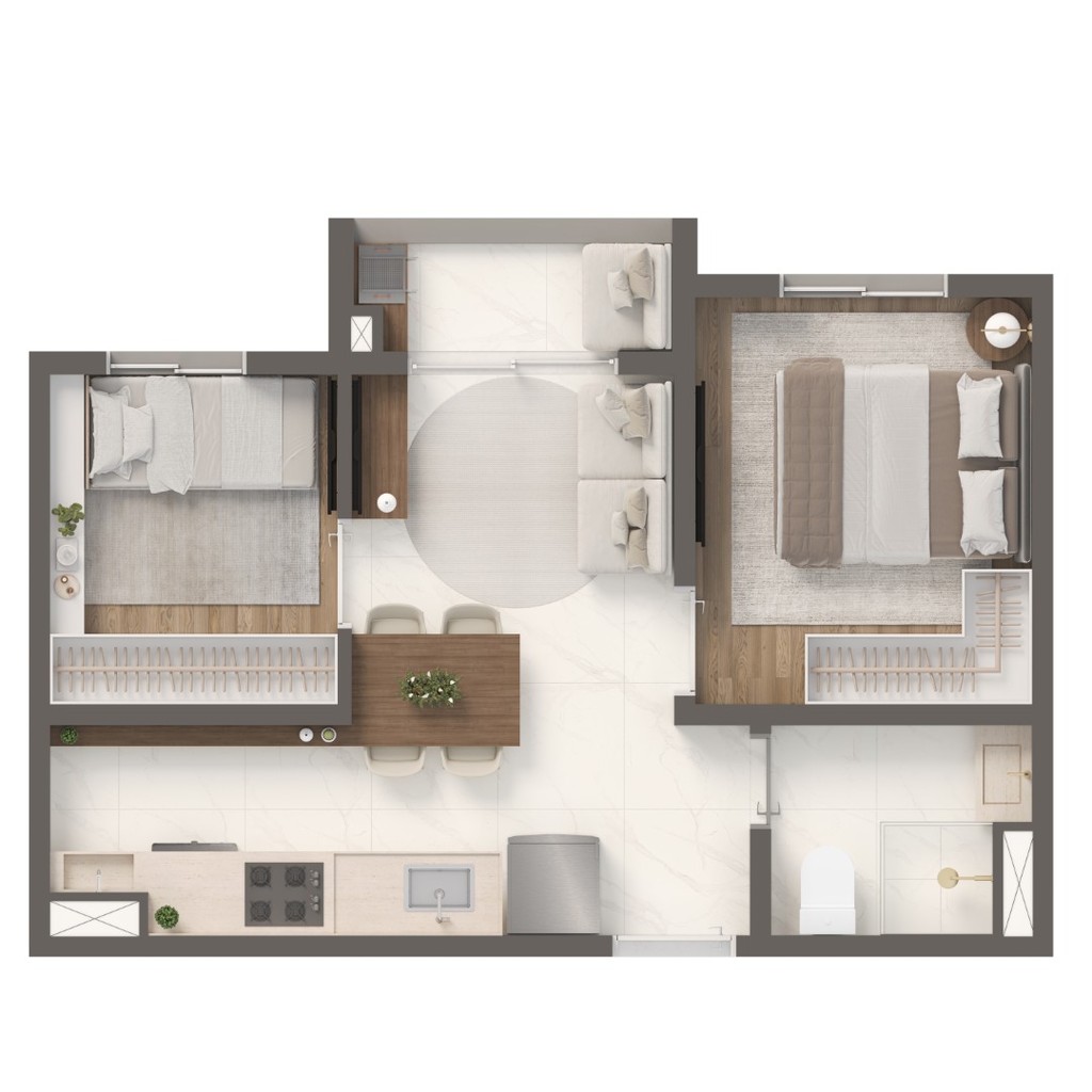 Apartamento, 2 quartos, 34 m² - Foto 22
