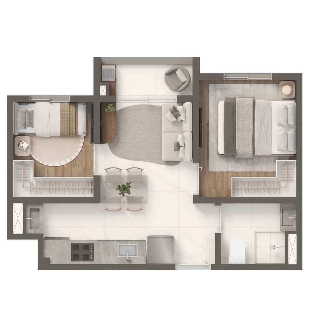 Apartamento, 2 quartos, 34 m² - Foto 23