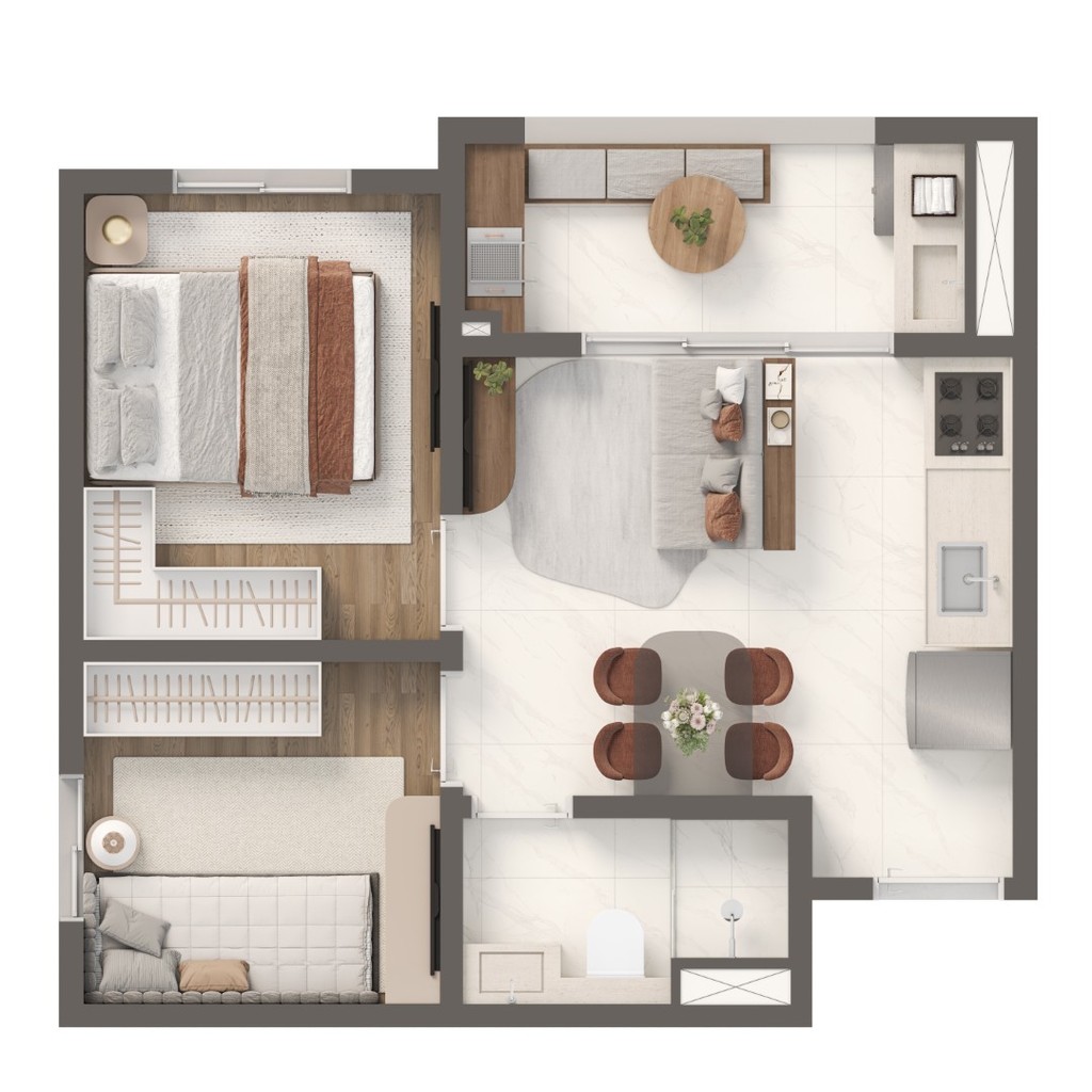 Apartamento, 2 quartos, 34 m² - Foto 24