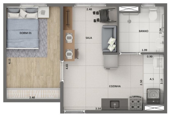 Apartamento, 2 quartos, 48 m² - Foto 22