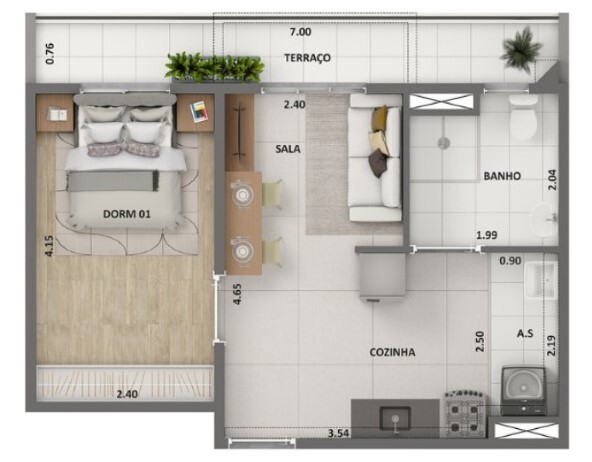 Apartamento, 2 quartos, 48 m² - Foto 25