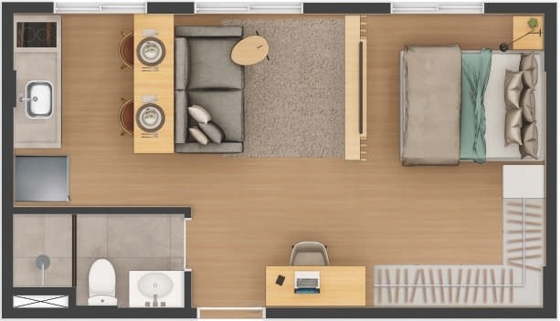 Apartamento, 2 quartos, 33 m² - Foto 33