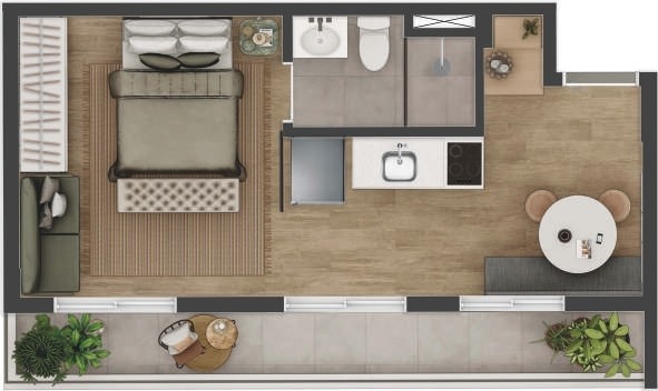 Apartamento, 2 quartos, 33 m² - Foto 35