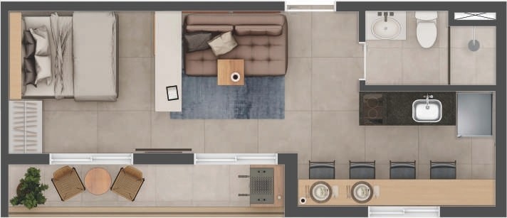 Apartamento, 2 quartos, 33 m² - Foto 34