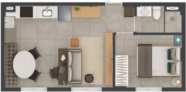 Apartamento, 2 quartos, 33 m² - Foto 36