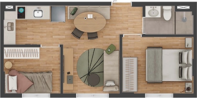 Apartamento, 2 quartos, 33 m² - Foto 37