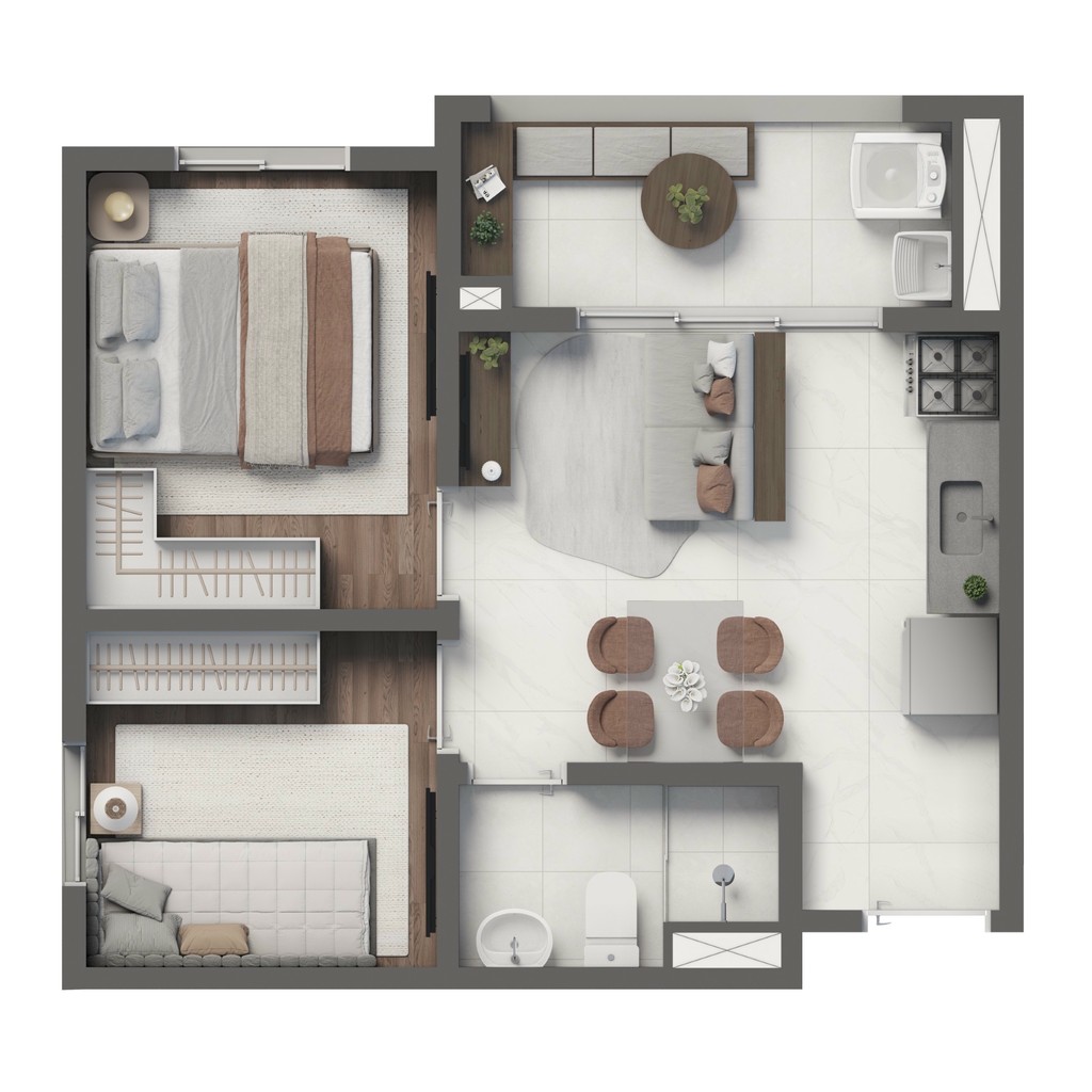 Apartamento, 2 quartos, 37 m² - Foto 21