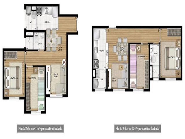 Apartamento, 2 quartos, 41 m² - Foto 1