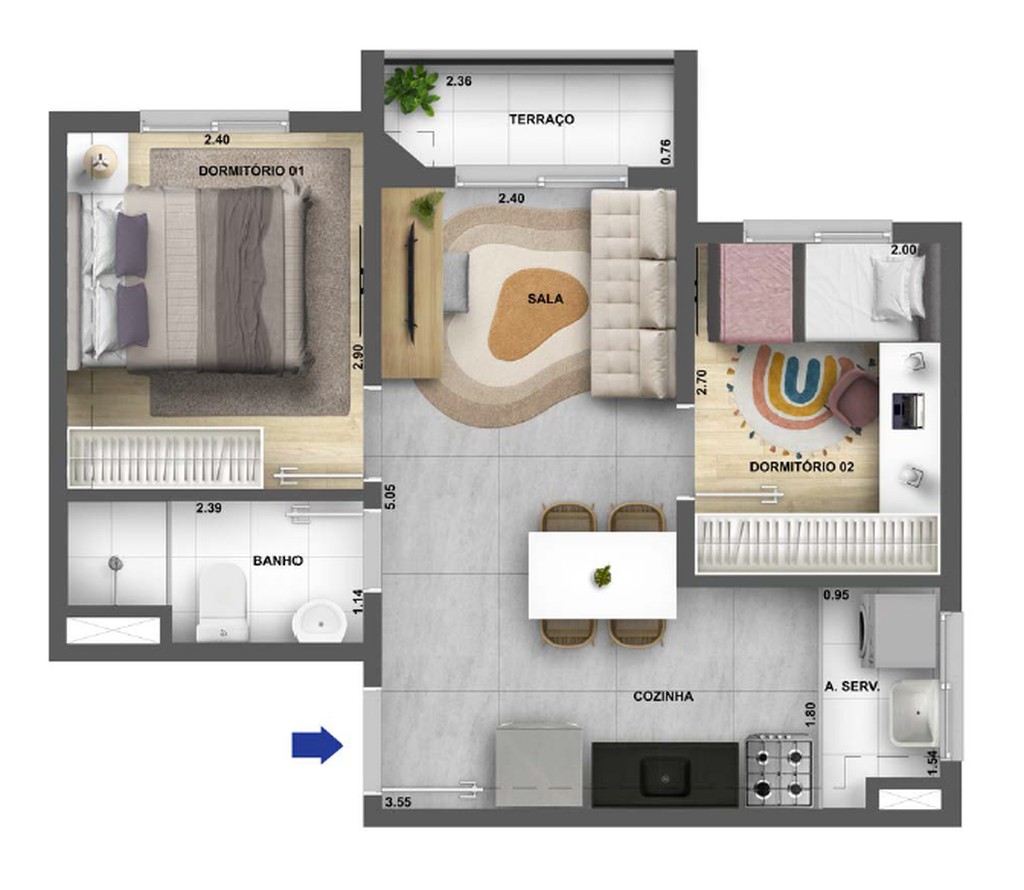 Apartamento, 2 quartos, 32 m² - Foto 26