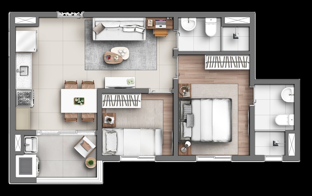 Apartamento, 3 quartos, 49 m² - Foto 27
