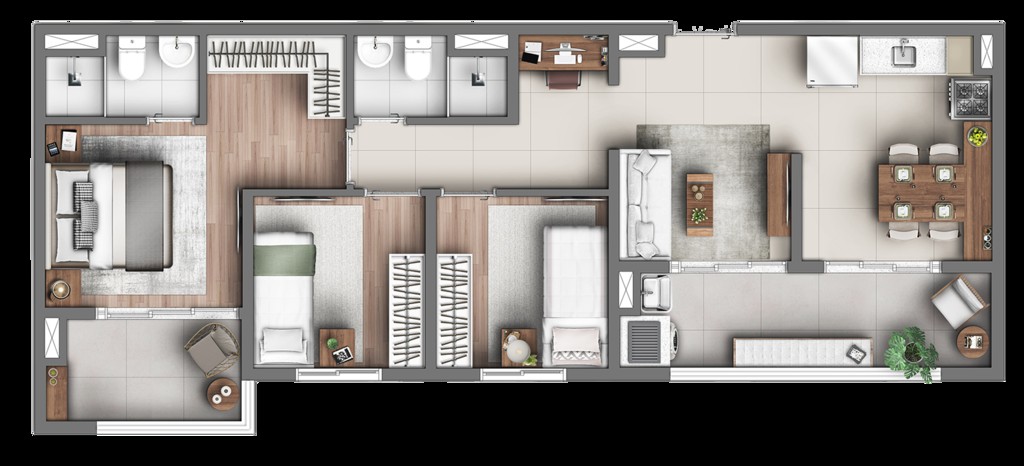 Apartamento, 3 quartos, 49 m² - Foto 29