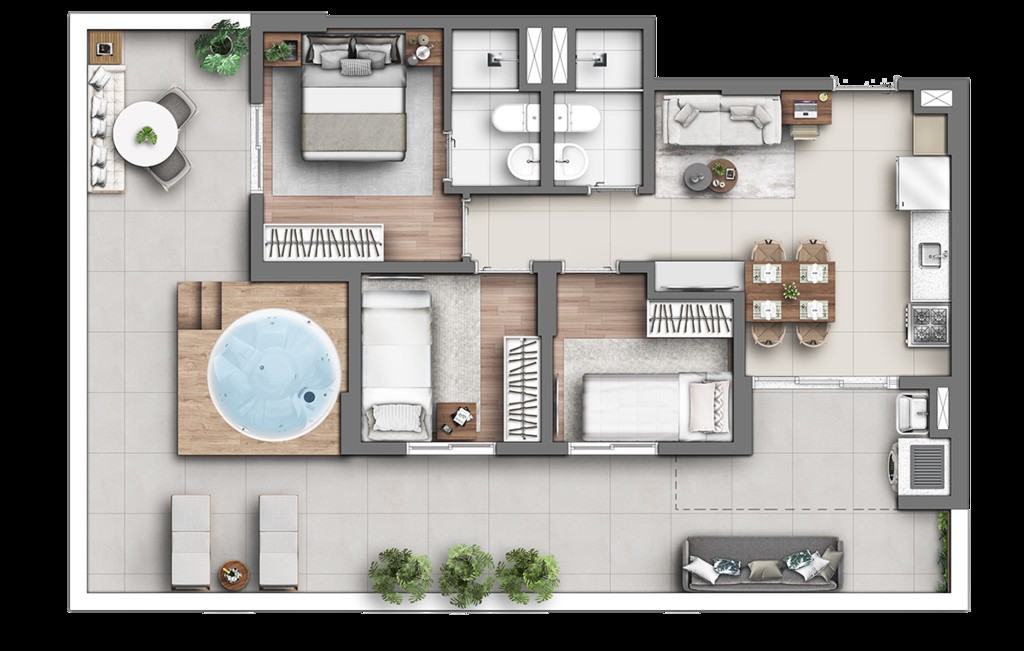 Apartamento, 3 quartos, 49 m² - Foto 34