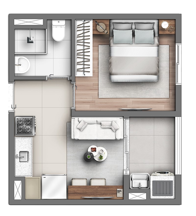 Apartamento, 2 quartos, 45 m² - Foto 24