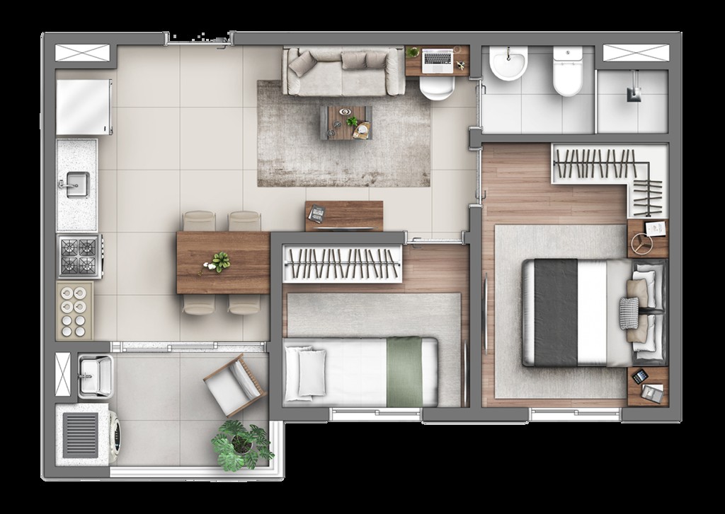 Apartamento, 2 quartos, 45 m² - Foto 25