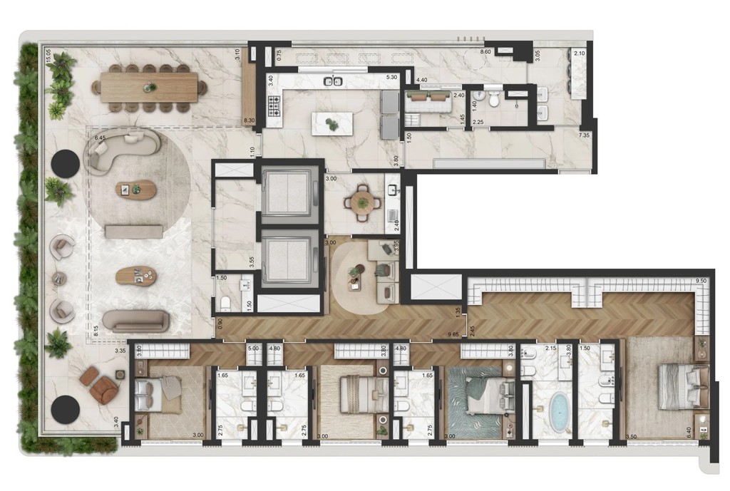 Cobertura, 4 quartos, 770 m² - Foto 14