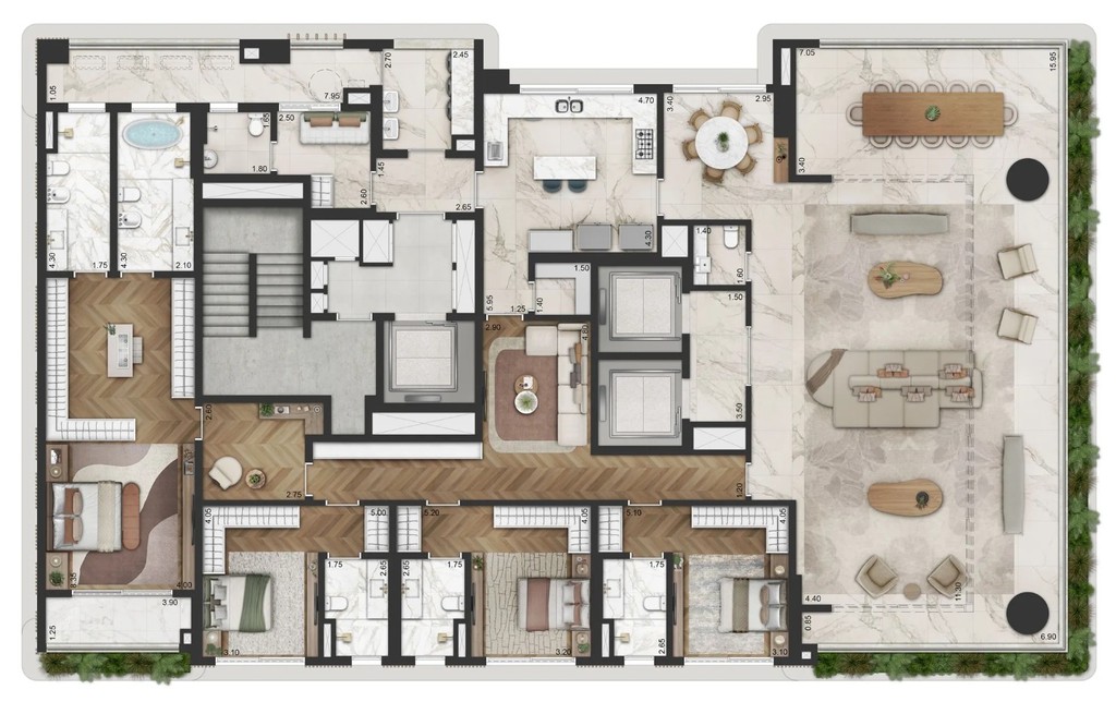 Cobertura, 4 quartos, 770 m² - Foto 15
