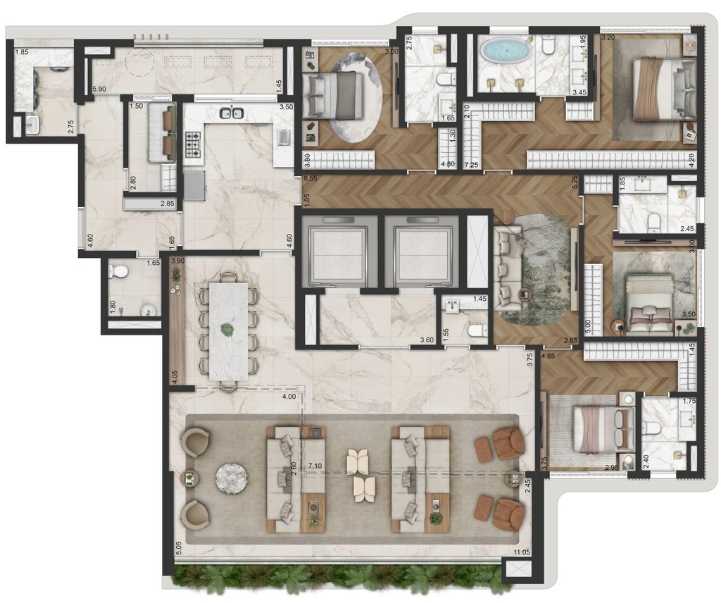 Cobertura, 4 quartos, 649 m² - Foto 13