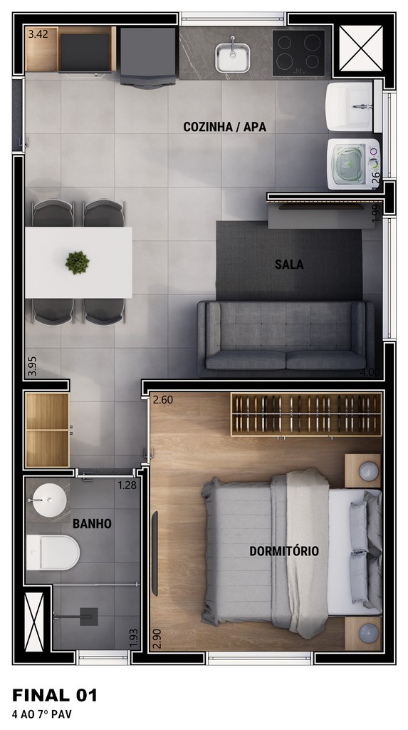 Apartamento, 1 quarto, 17 m² - Foto 27
