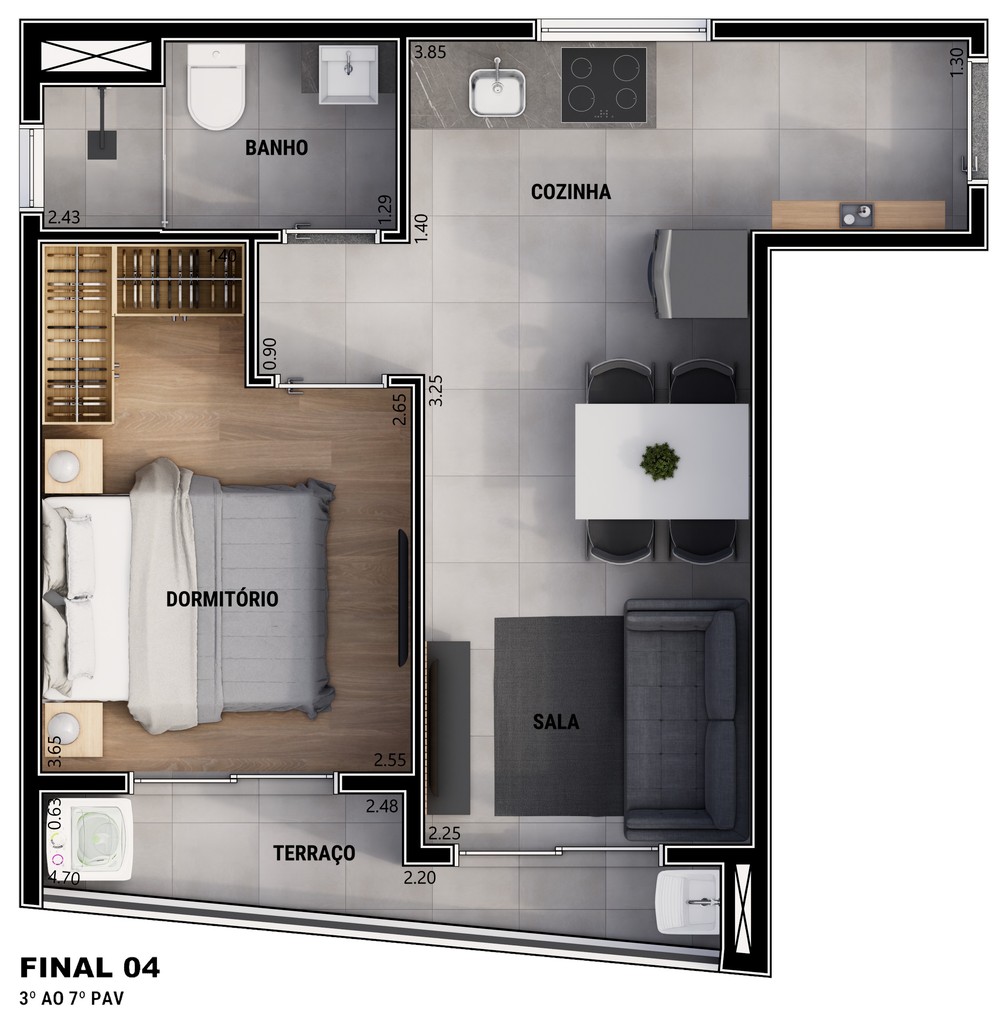 Apartamento, 1 quarto, 17 m² - Foto 28