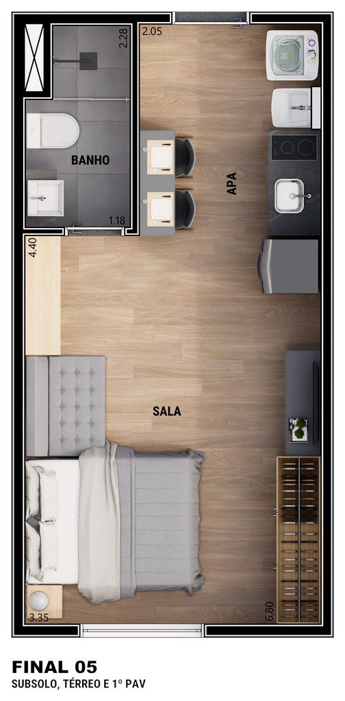Apartamento, 1 quarto, 31 m² - Foto 24