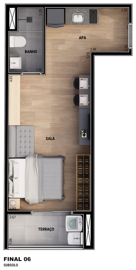 Apartamento, 1 quarto, 31 m² - Foto 25