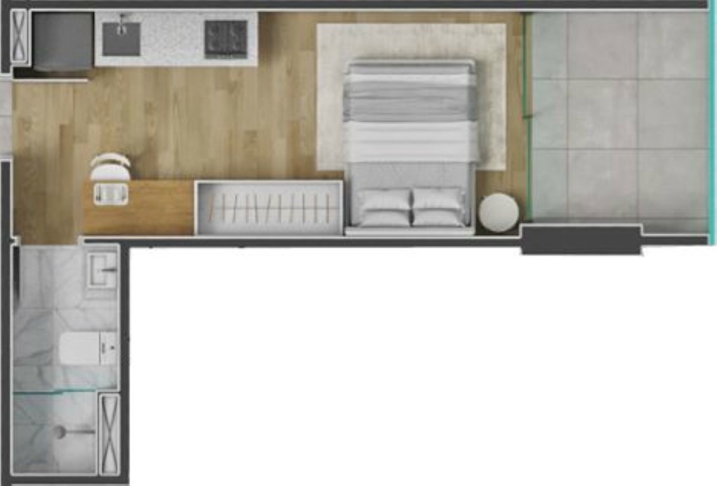Apartamento, 1 quarto, 18 m² - Foto 39