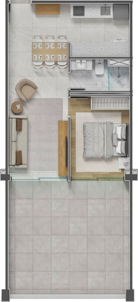 Apartamento, 1 quarto, 18 m² - Foto 60