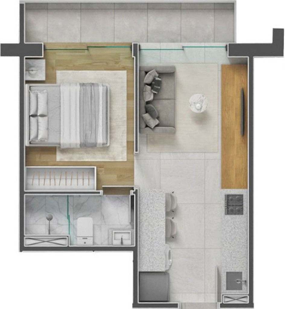 Apartamento, 1 quarto, 18 m² - Foto 42
