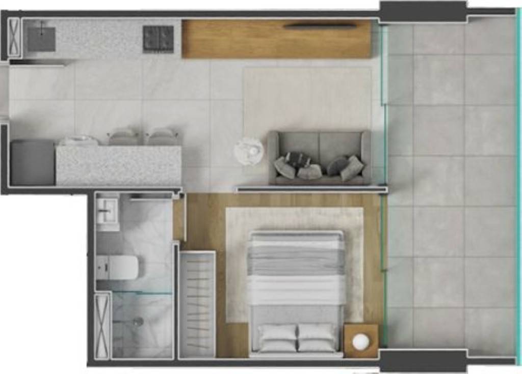 Apartamento, 1 quarto, 18 m² - Foto 47