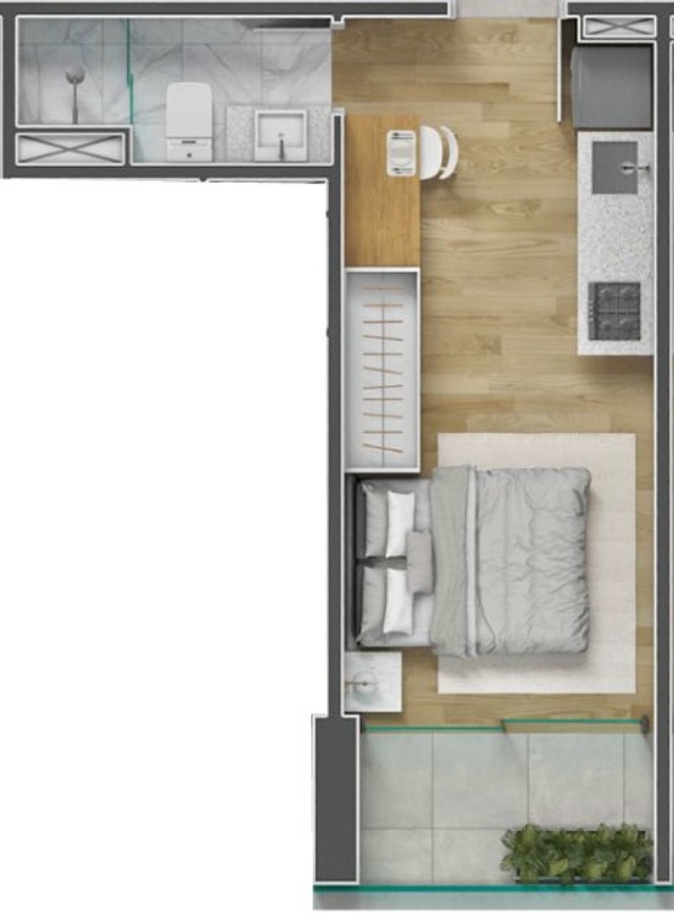 Apartamento, 1 quarto, 37 m² - Foto 33