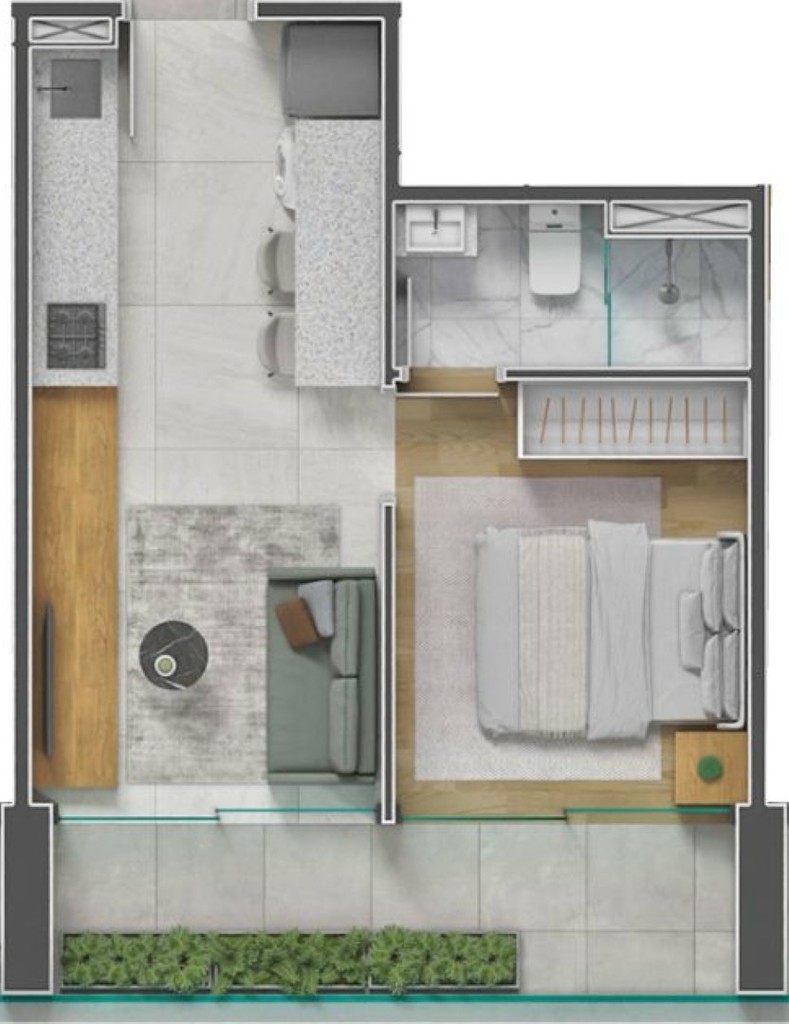 Apartamento, 1 quarto, 37 m² - Foto 41