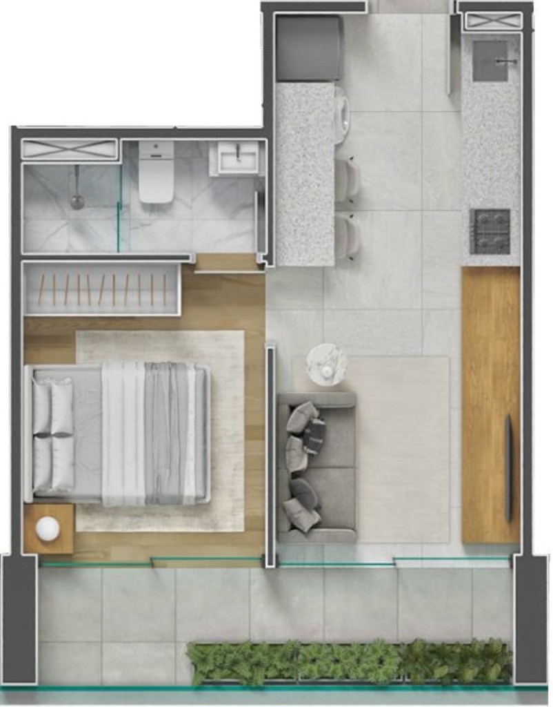 Apartamento, 1 quarto, 32 m² - Foto 43