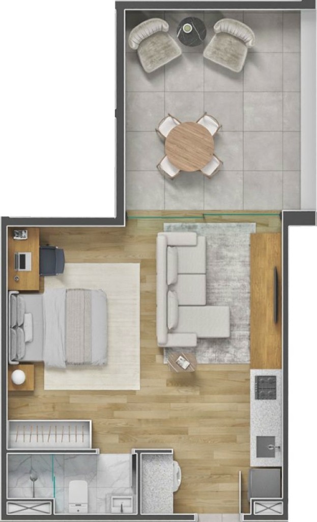 Apartamento, 1 quarto, 32 m² - Foto 52