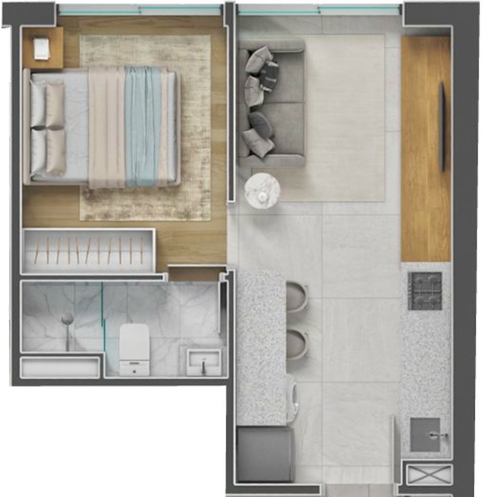 Apartamento, 1 quarto, 47 m² - Foto 40