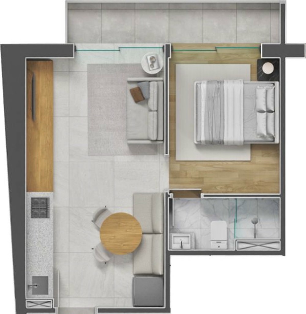 Apartamento, 1 quarto, 47 m² - Foto 48