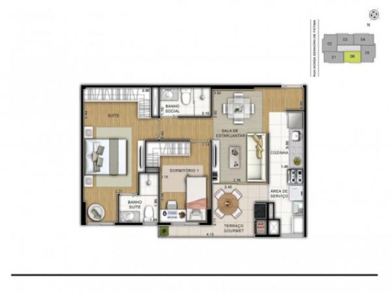 Apartamento, 2 quartos, 71 m² - Foto 8