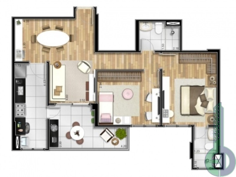 Apartamento, 2 quartos, 74 m² - Foto 12