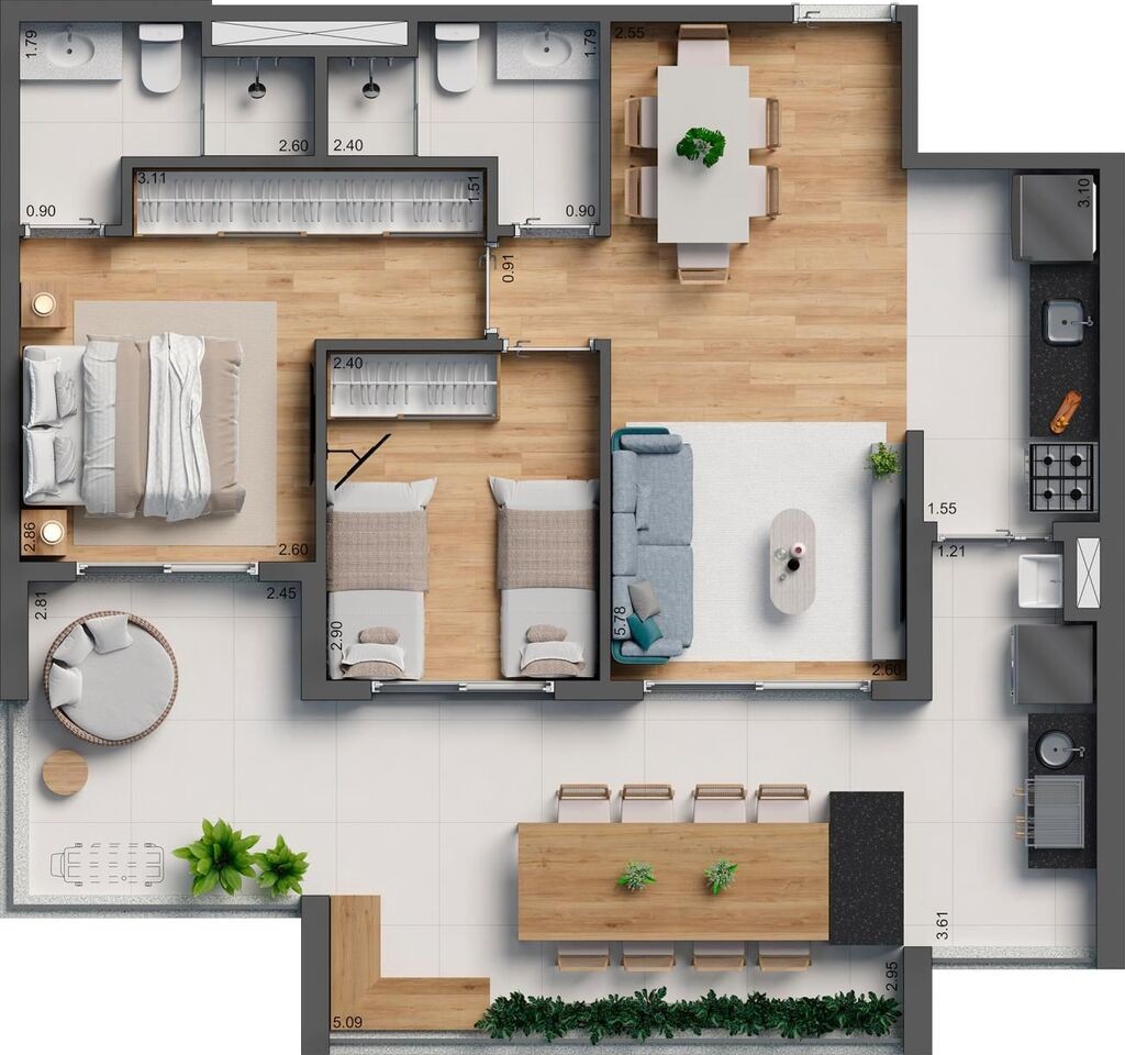 Apartamento, 3 quartos, 120 m² - Foto 30
