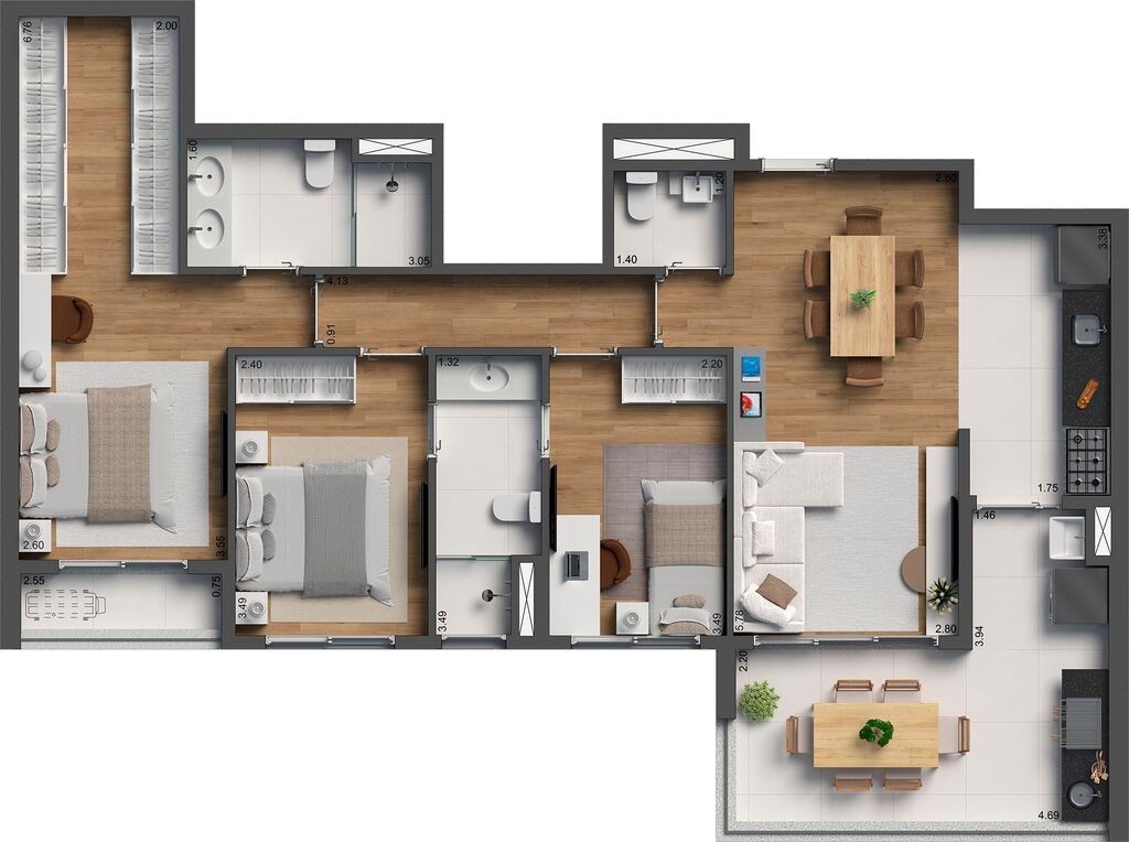 Apartamento, 3 quartos, 120 m² - Foto 32