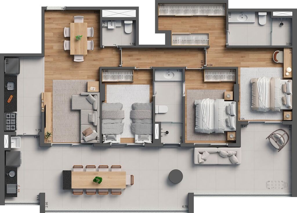 Apartamento, 3 quartos, 120 m² - Foto 38
